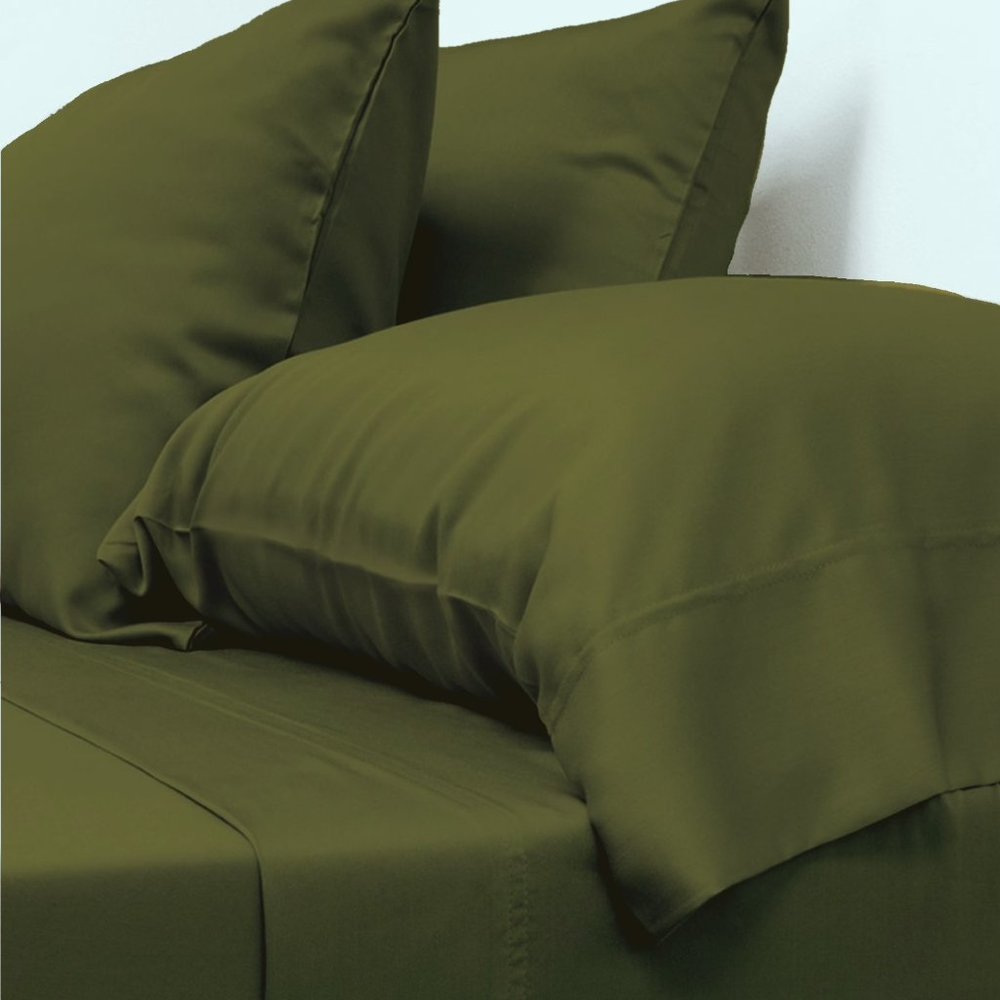 Luxury Bamboo 6 Piece Sheet Set, Olive